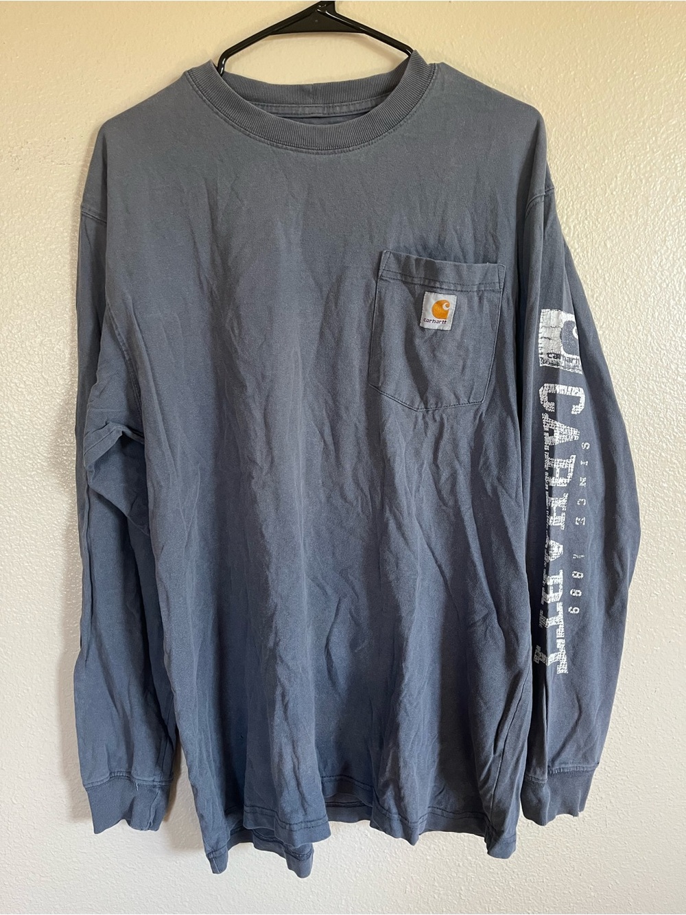 Carhartt Long Sleeve Pocket Tee - Slate